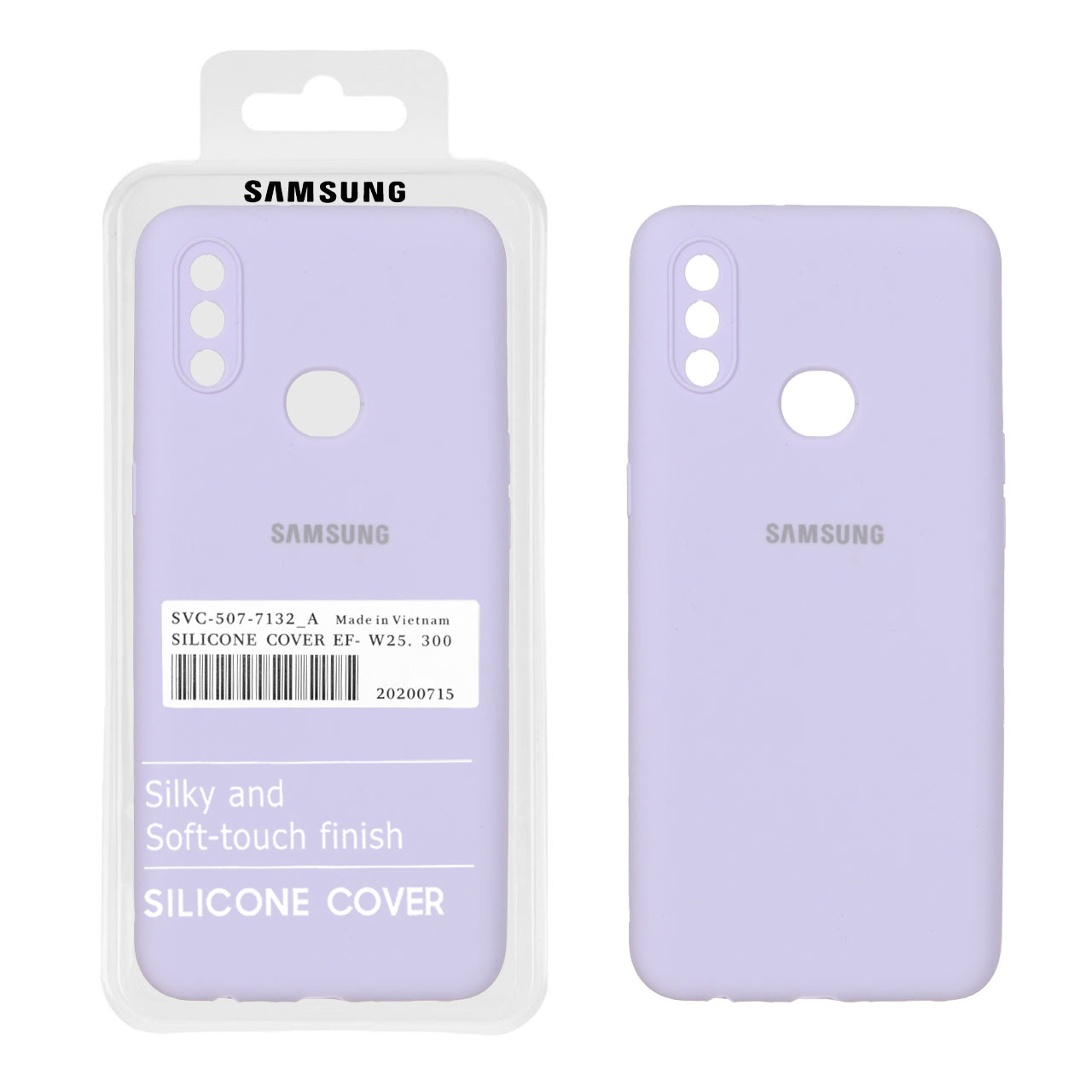 قاب سیلیکونی پاک کنی اورجینال درجه یک Samsung Galaxy A10s / M01s - یاسی (پک دار)