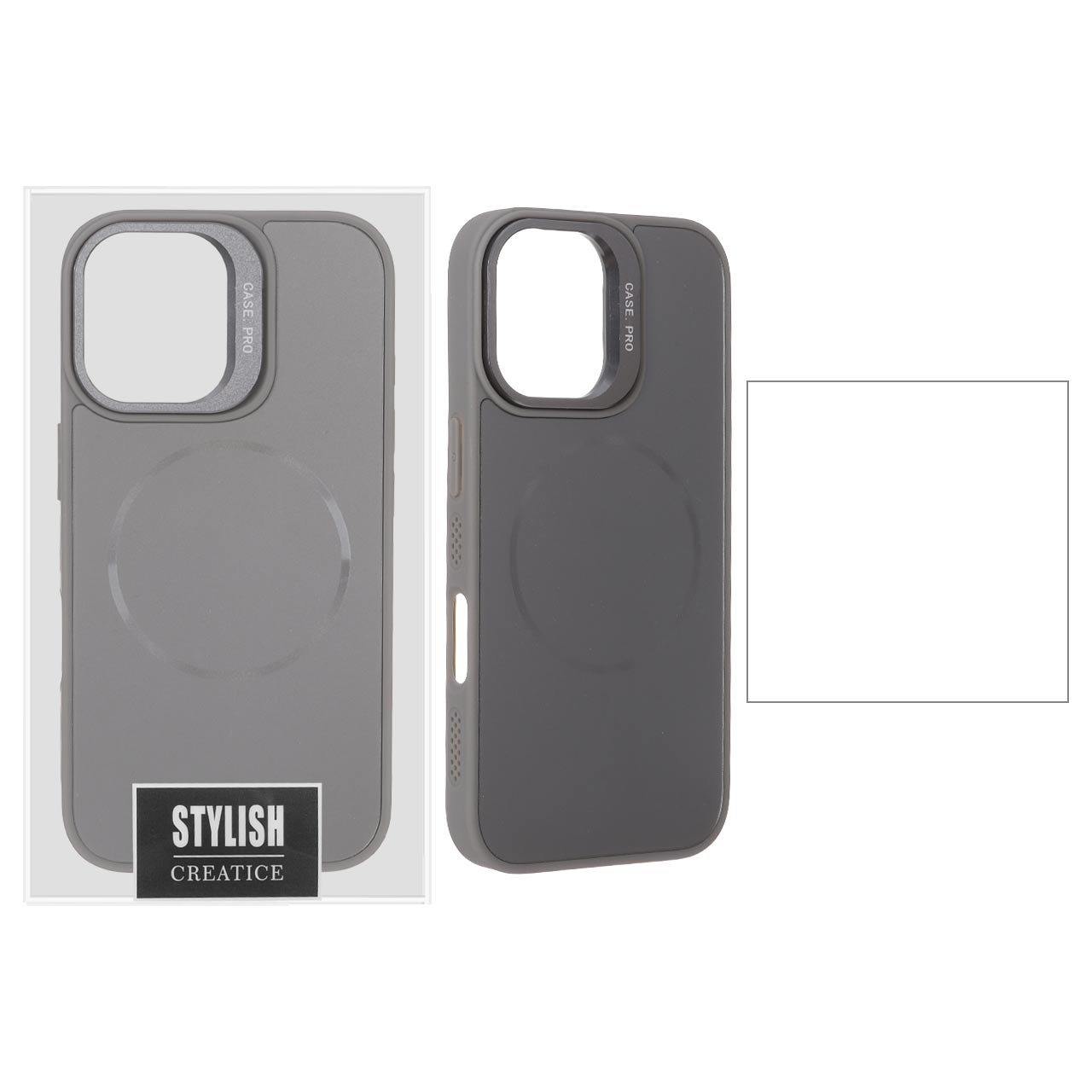 قاب اورجینال PVD Case Pro استندشو MagSafe مدل Apple iPhone 16 - خاکستری (پک دار)