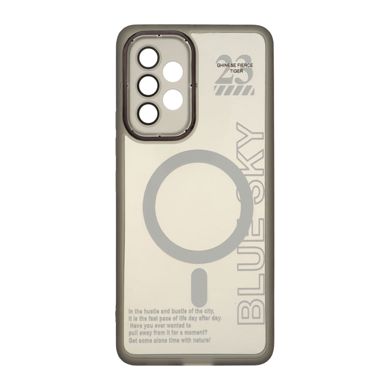 قاب Diamond Space طرح مگ سیف لنز گلس دار Samsung Galaxy A53 - مشکی - MPS