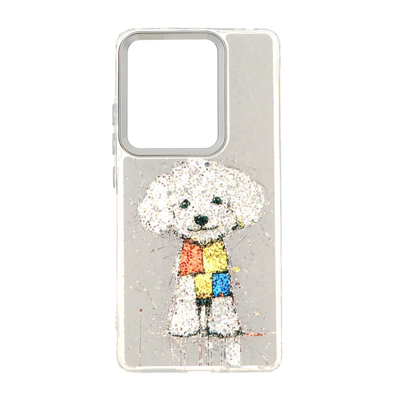 قاب رزینی اکلیلی لنز سیلور Xiaomi Redmi Note 14S / Note 13 Pro 4G / Poco M6 Pro 4G - طرح 81