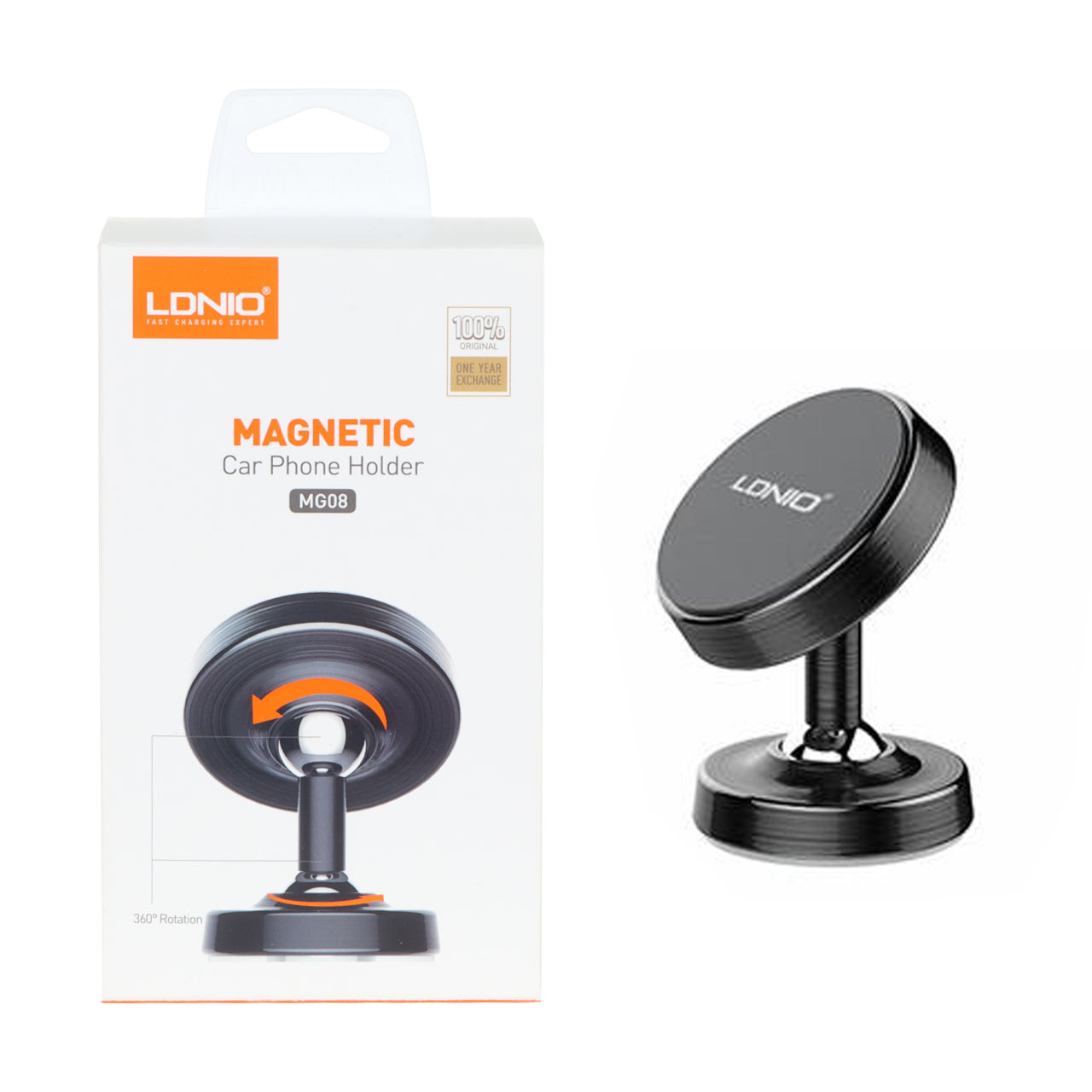 هولدر گوشی موبایل مگنتی LDNIO مدل MG08 - مشکی