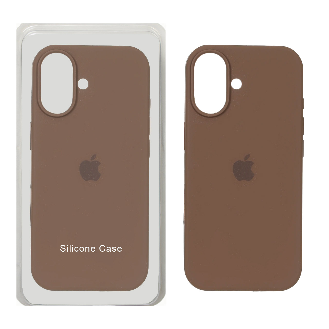 قاب سیلیکونی پاک کنی اورجینال Apple iPhone 17 - قهوه ای کد 1 (پک اصلی)