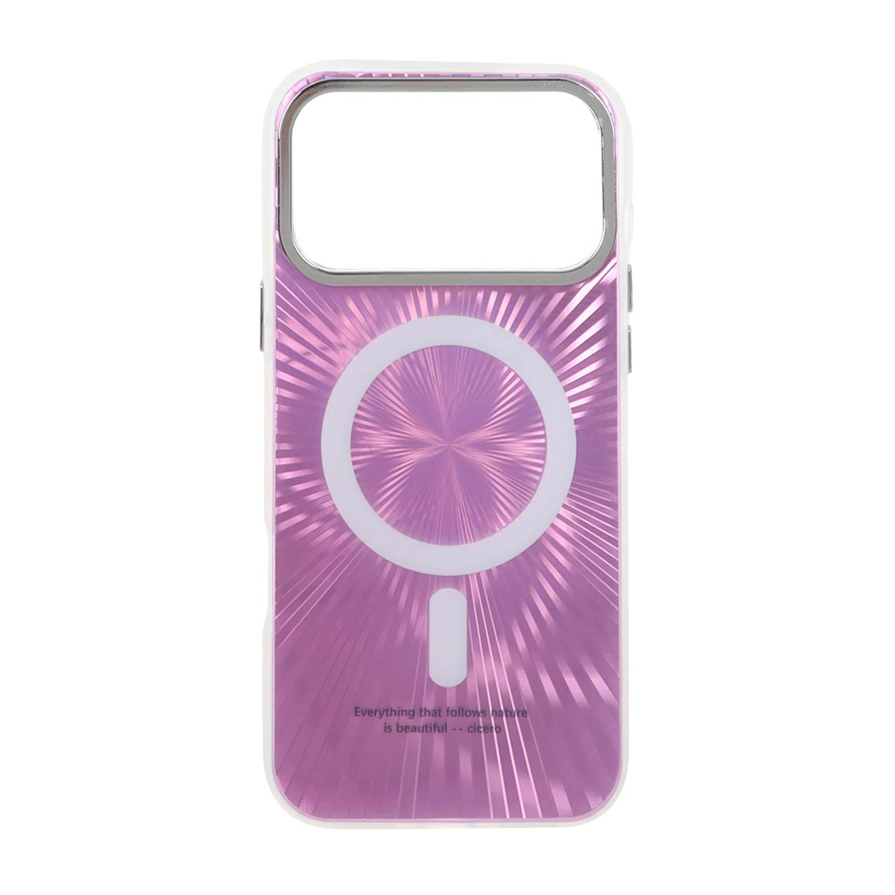 قاب Succinct الحمبرا طرح مگ سیف Apple iPhone 17 Pro Max - سرخابی