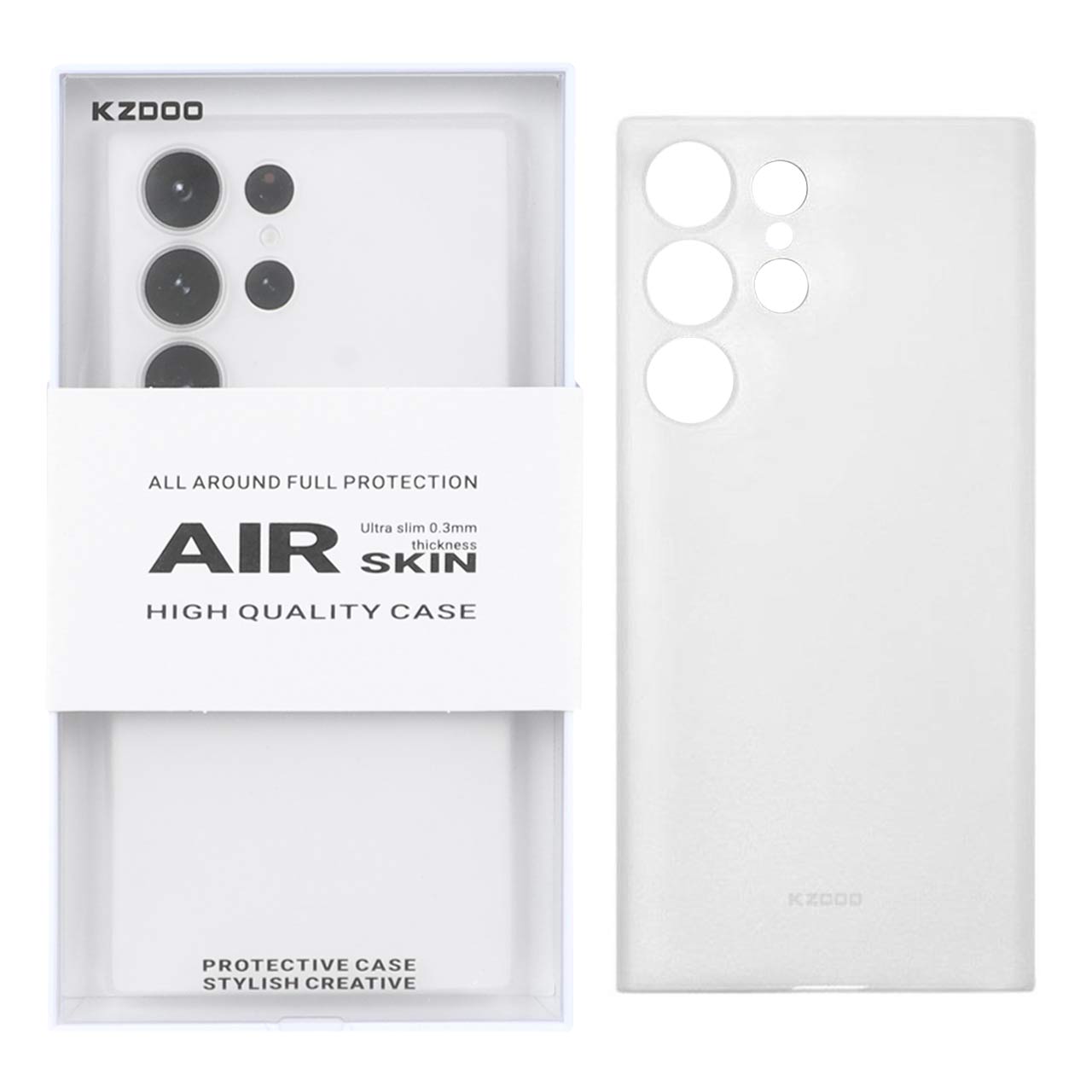 قاب Original KZDoo Air Skin مدل Samsung Galaxy S23 Ultra - سفید (پک دار )