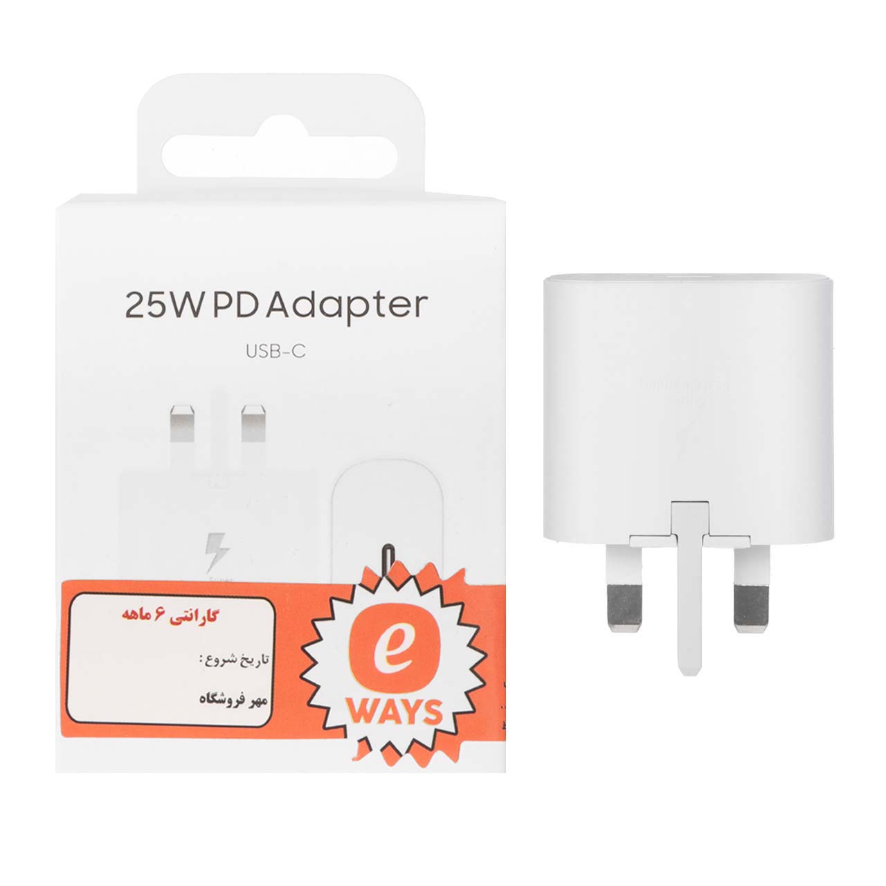 شارژر دیواری PD و فست تک پورت Samsung مدل EP-TA800 25W - سفید