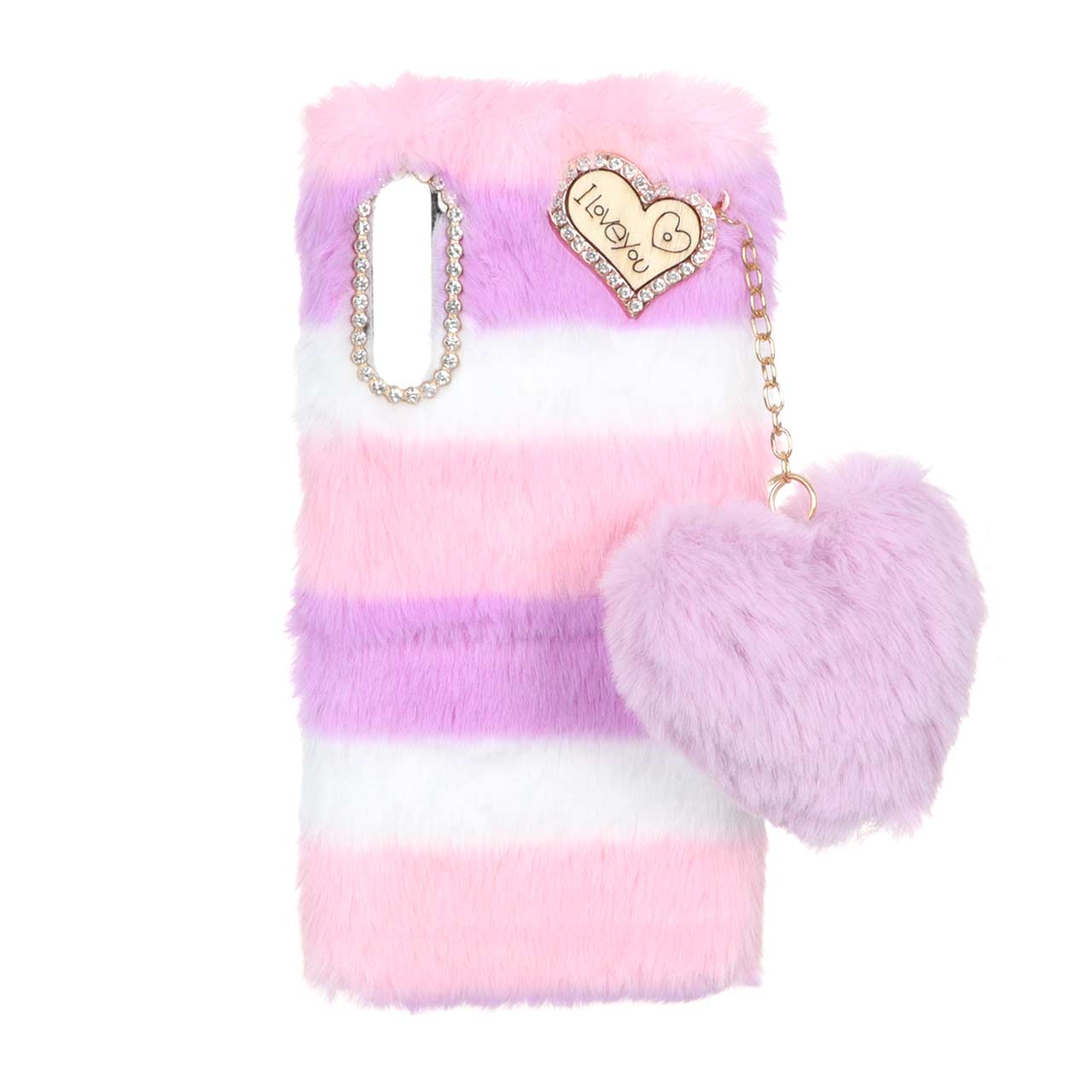 قاب پشمالو مرواریدی نگین دار Xiaomi Redmi Note 8 - طرح 176