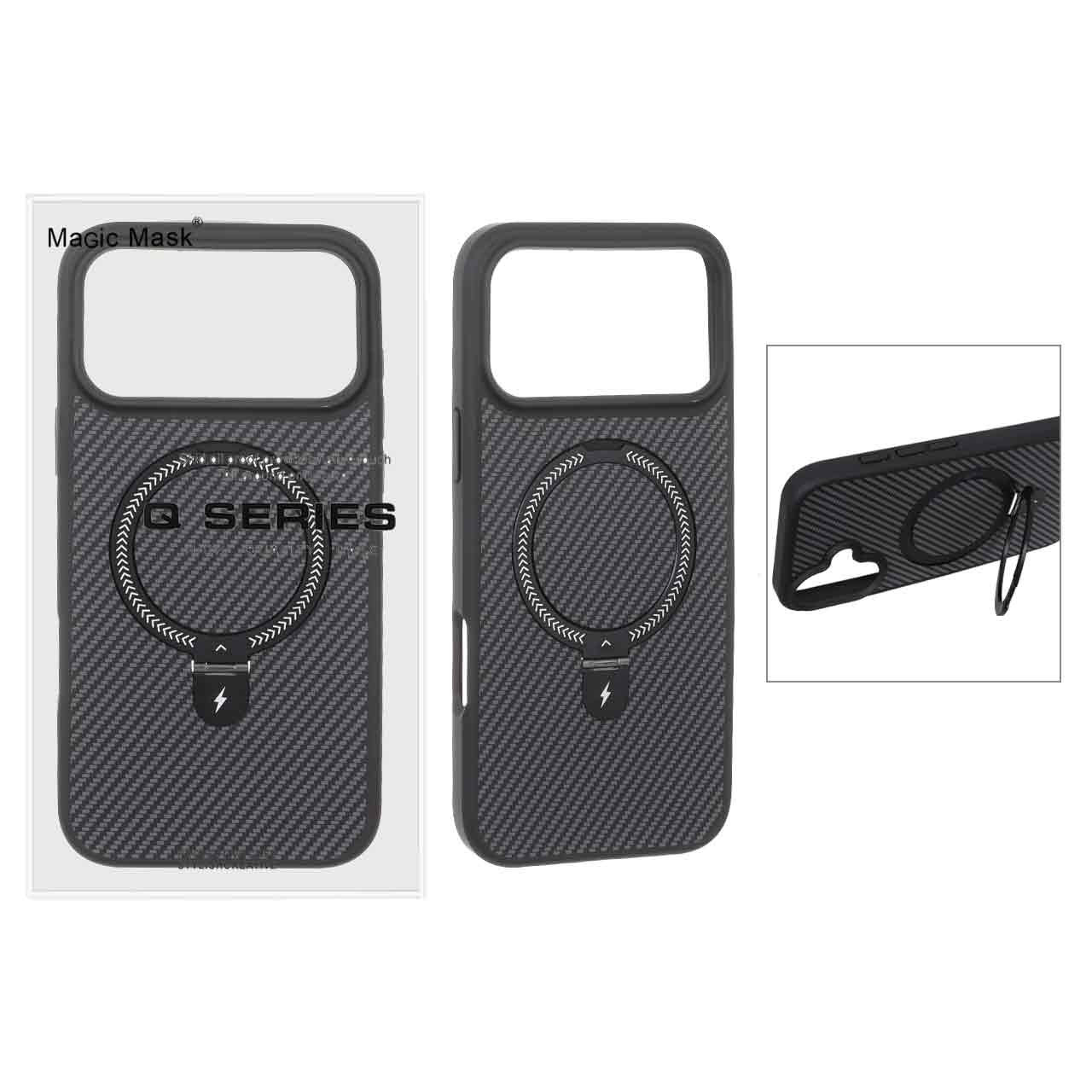 قاب اورجینال Magsafe لوپ استندشو Apple iPhone 17 Pro Max - مشکی (پک دار) - MPS