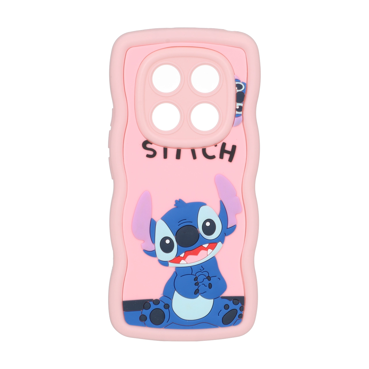 قاب کنگره ای عروسک برجسته محافظ لنزدار Xiaomi Redmi Note 14 Pro 4G - طرح 86