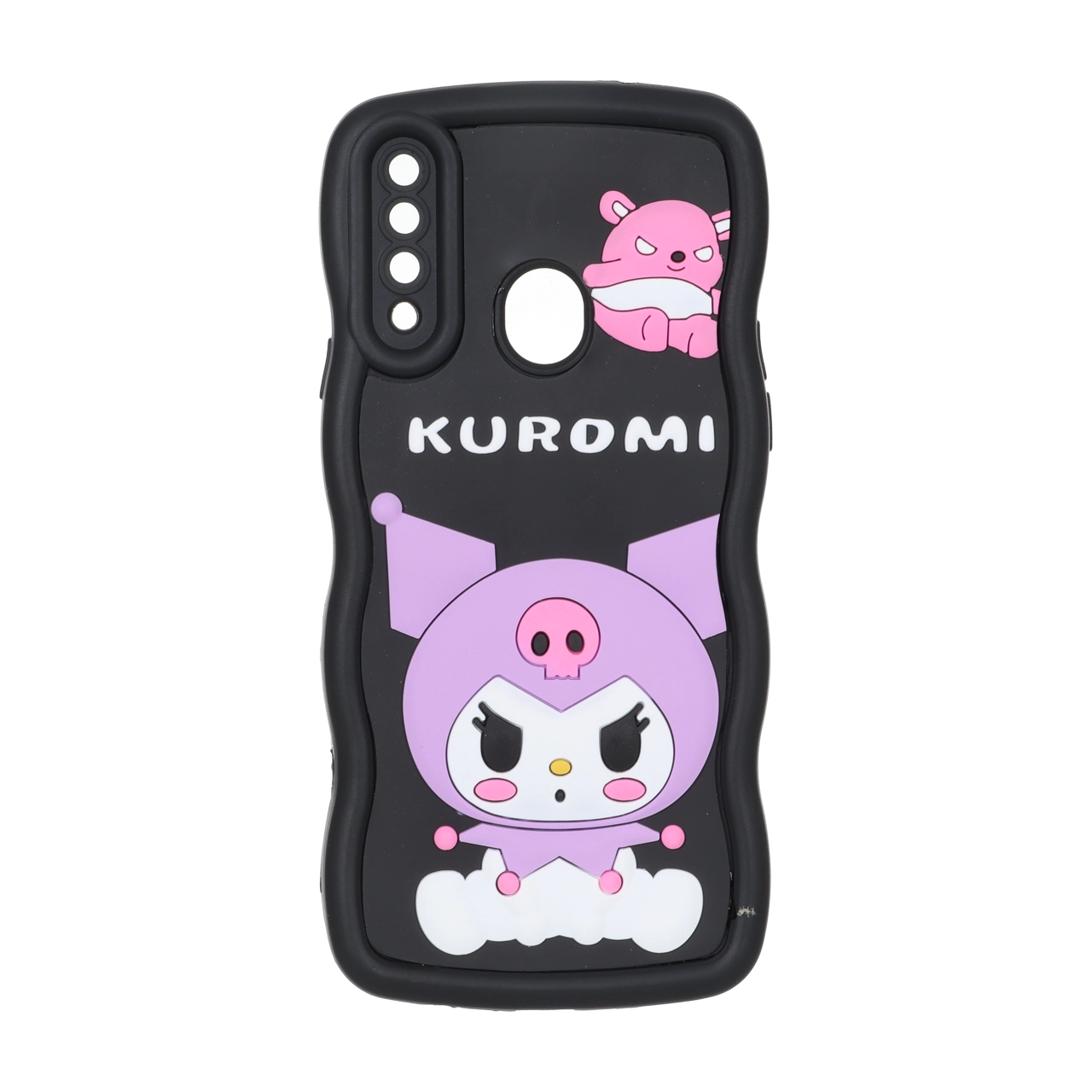 قاب کنگره ای عروسک برجسته محافظ لنزدار Samsung Galaxy A20s - طرح 174