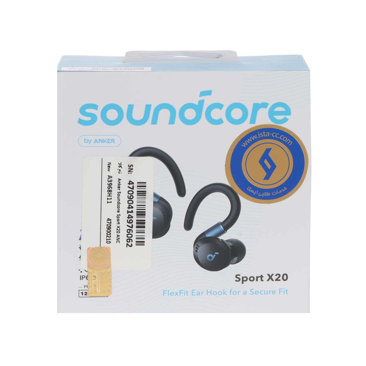 ایربادز بی سیم ANKER مدل Sport X20 ANC A3968H11 - مشکی (گارانتی 18 ماهه حافظه طلایی ایستا)