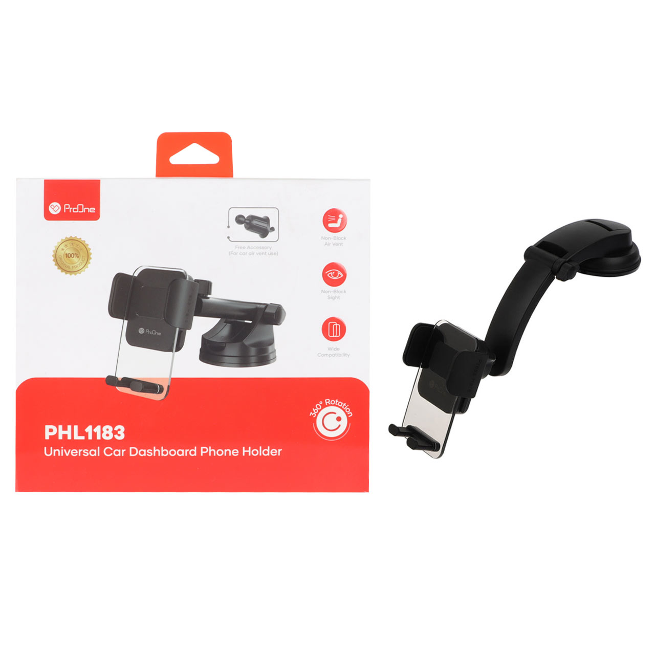 هولدر گوشی موبایل پایه دار ProOne مدل PHL1183 - مشکی