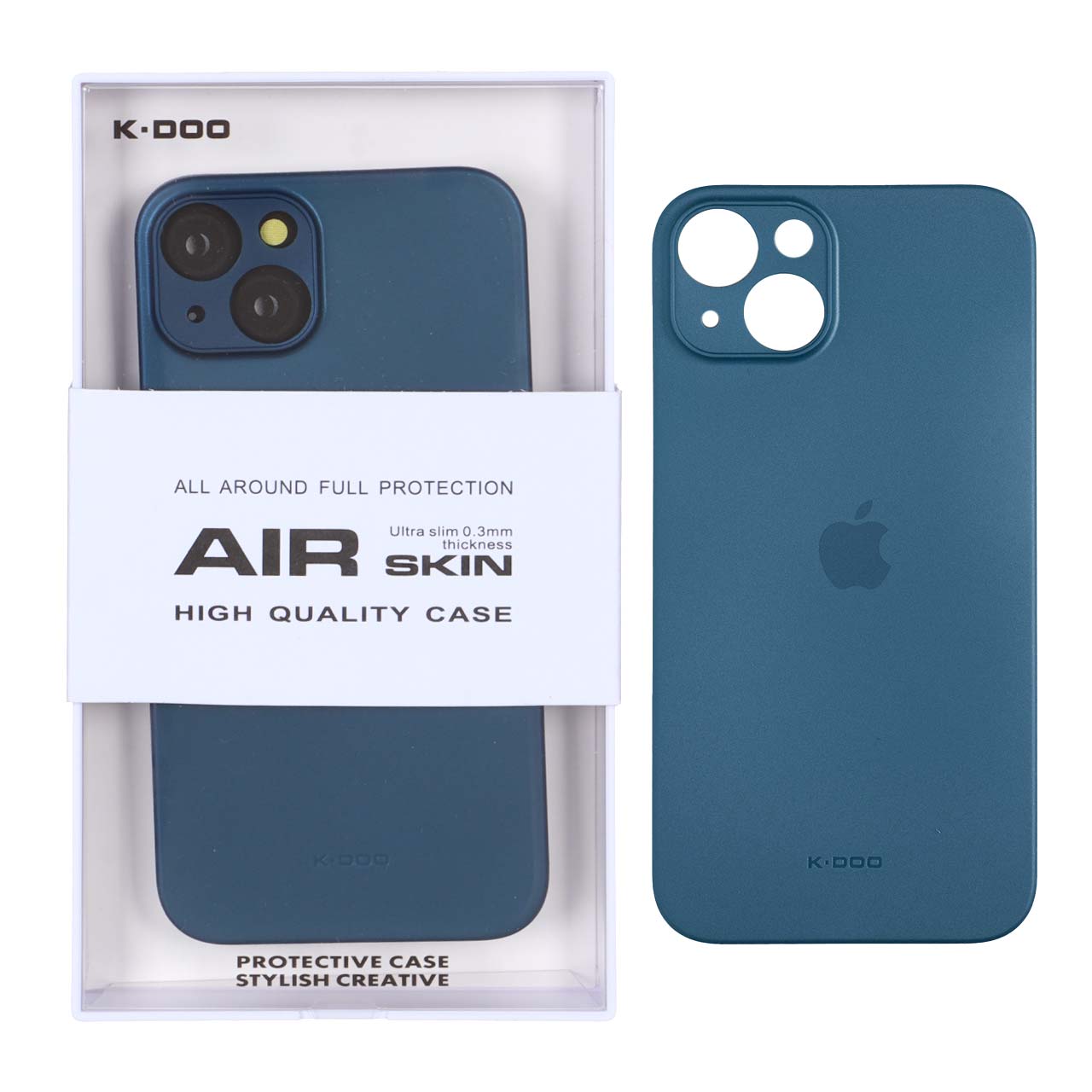 قاب Original KZDoo Air Skin مدل Apple iPhone 13 / iPhone 14 - سرمه ای (پک دار) - NTC
