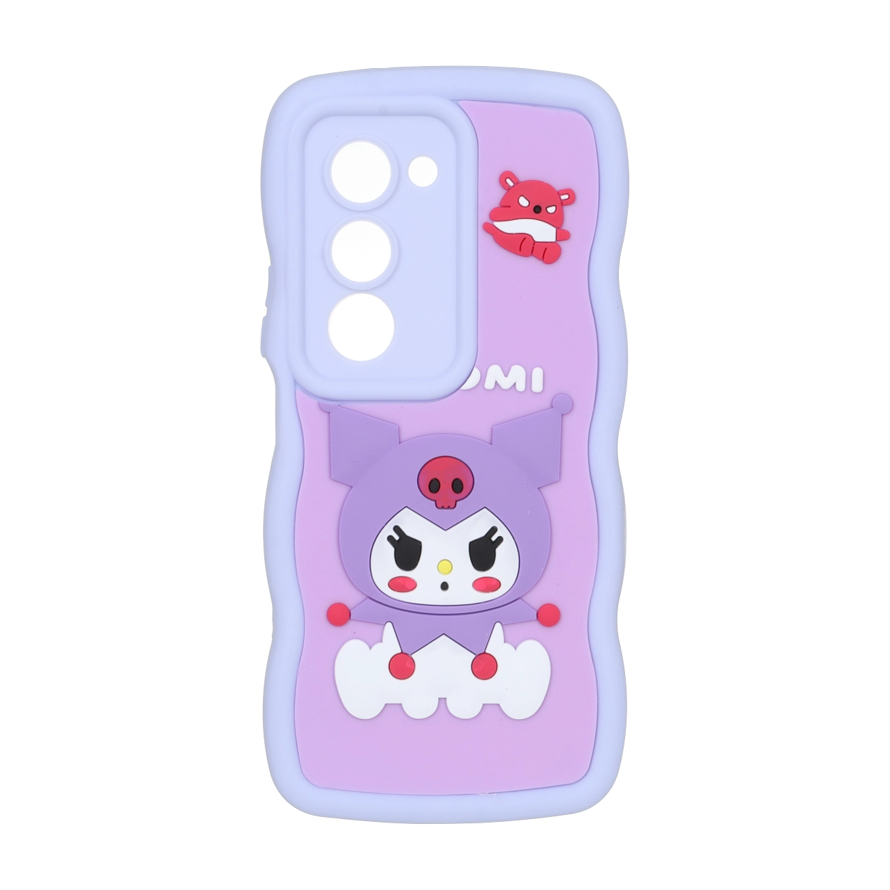 قاب کنگره ای عروسک برجسته محافظ لنزدار Xiaomi Redmi 15 4G - طرح 227