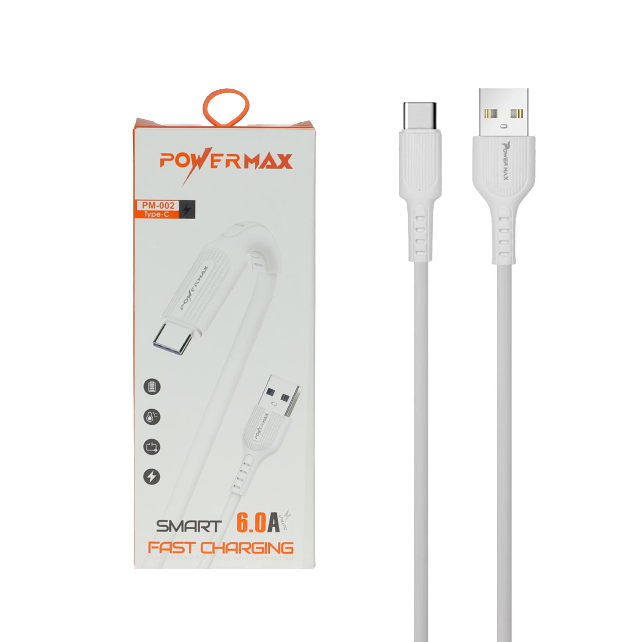 کابل شارژ فست Power Max Type-C مدل PM-002 - سفید