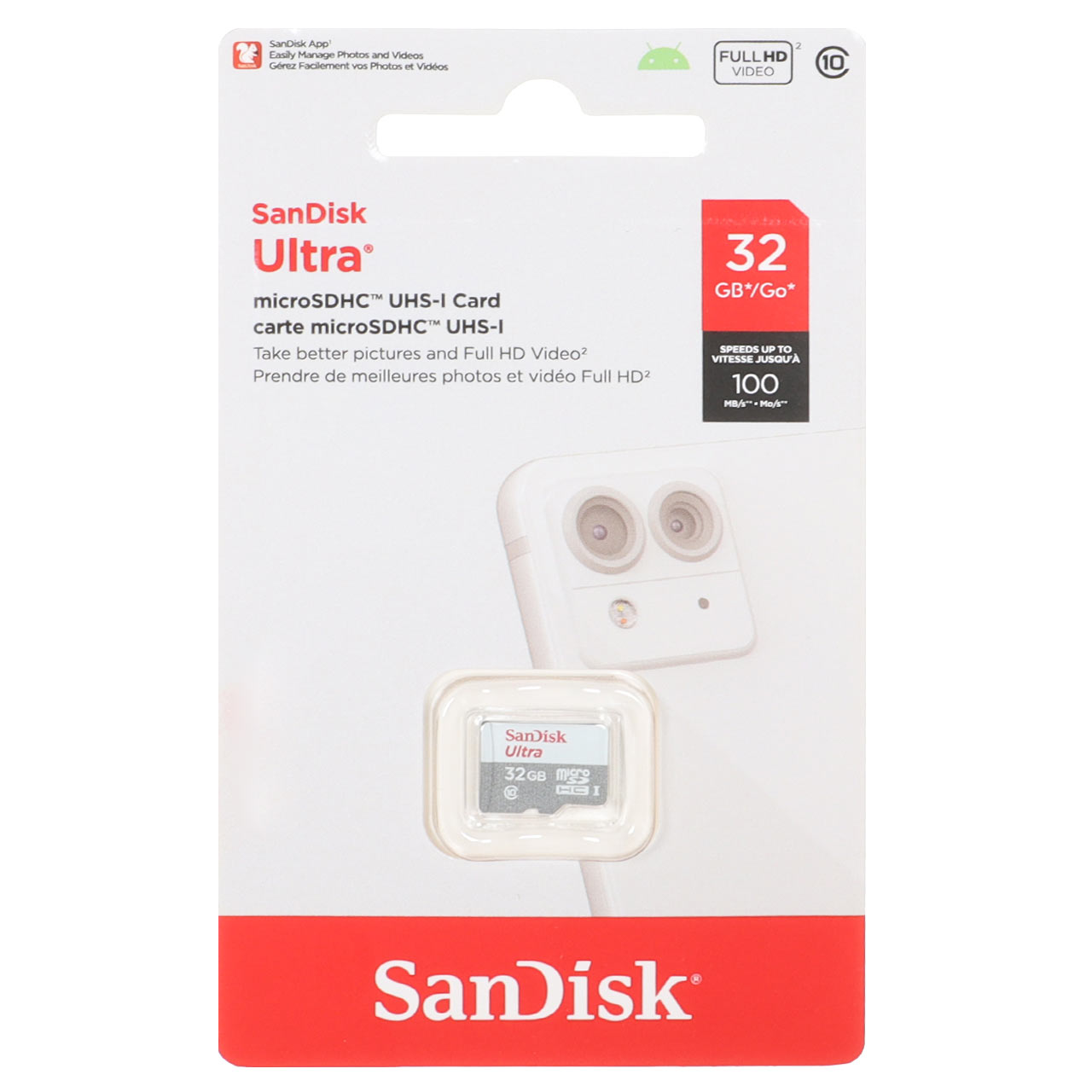 SanDisk Ultra microSDHC UHS-I -(100MB/s) - 32GB (گارانتی سورین)