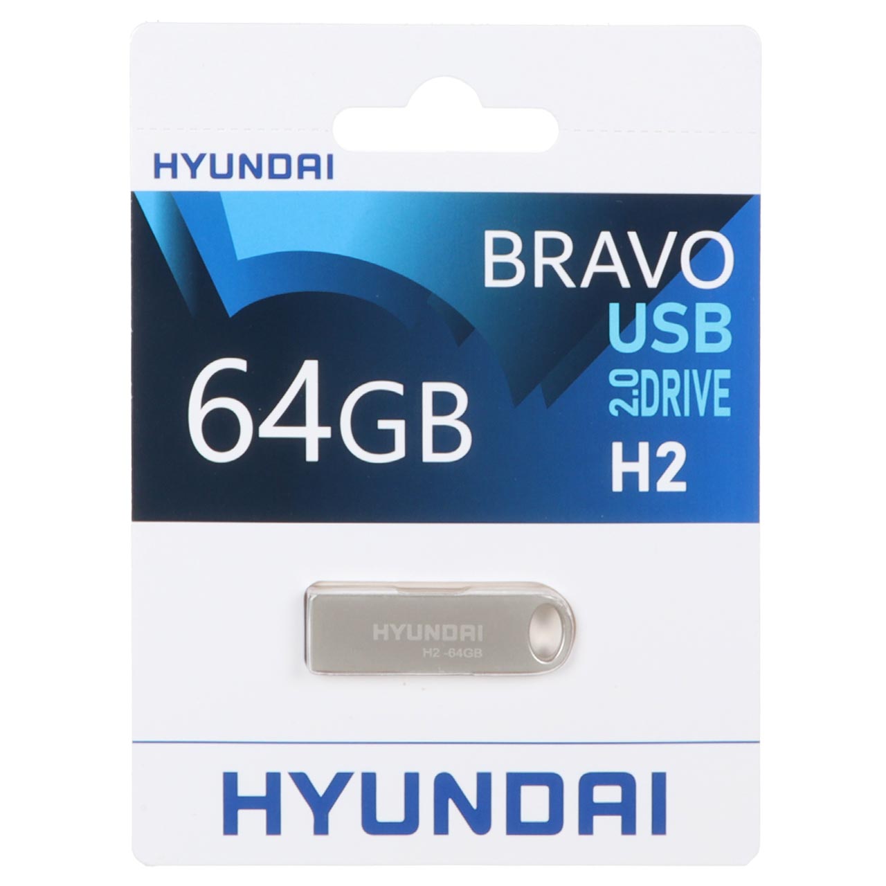 Hyundai Bravo H2 USB 2.0 Flash Memory - 64GB (گارانتی IPM)