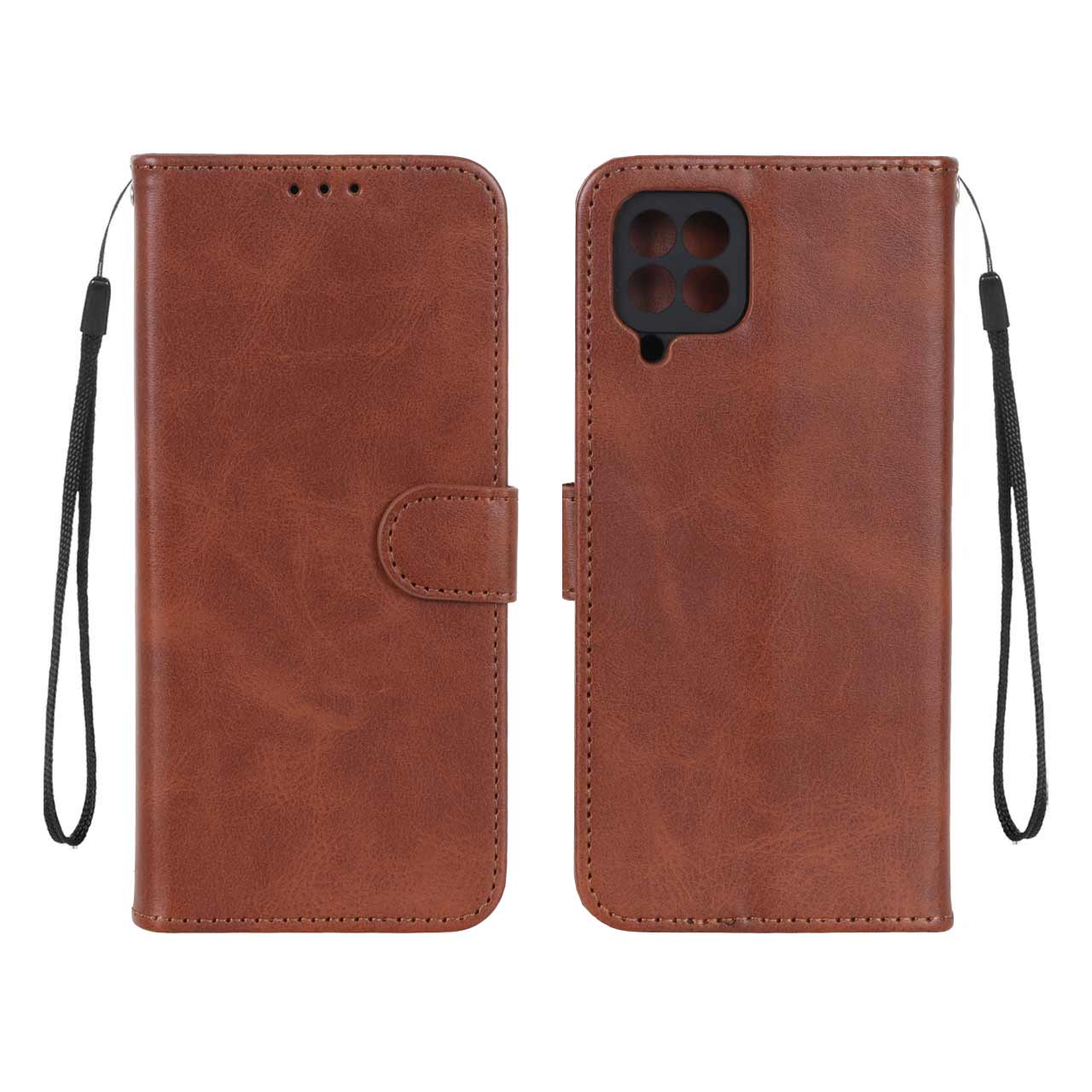 کیف موبایل مگنتی Samsung A22-4G/ M32-4G/ F22 - قهوه ای