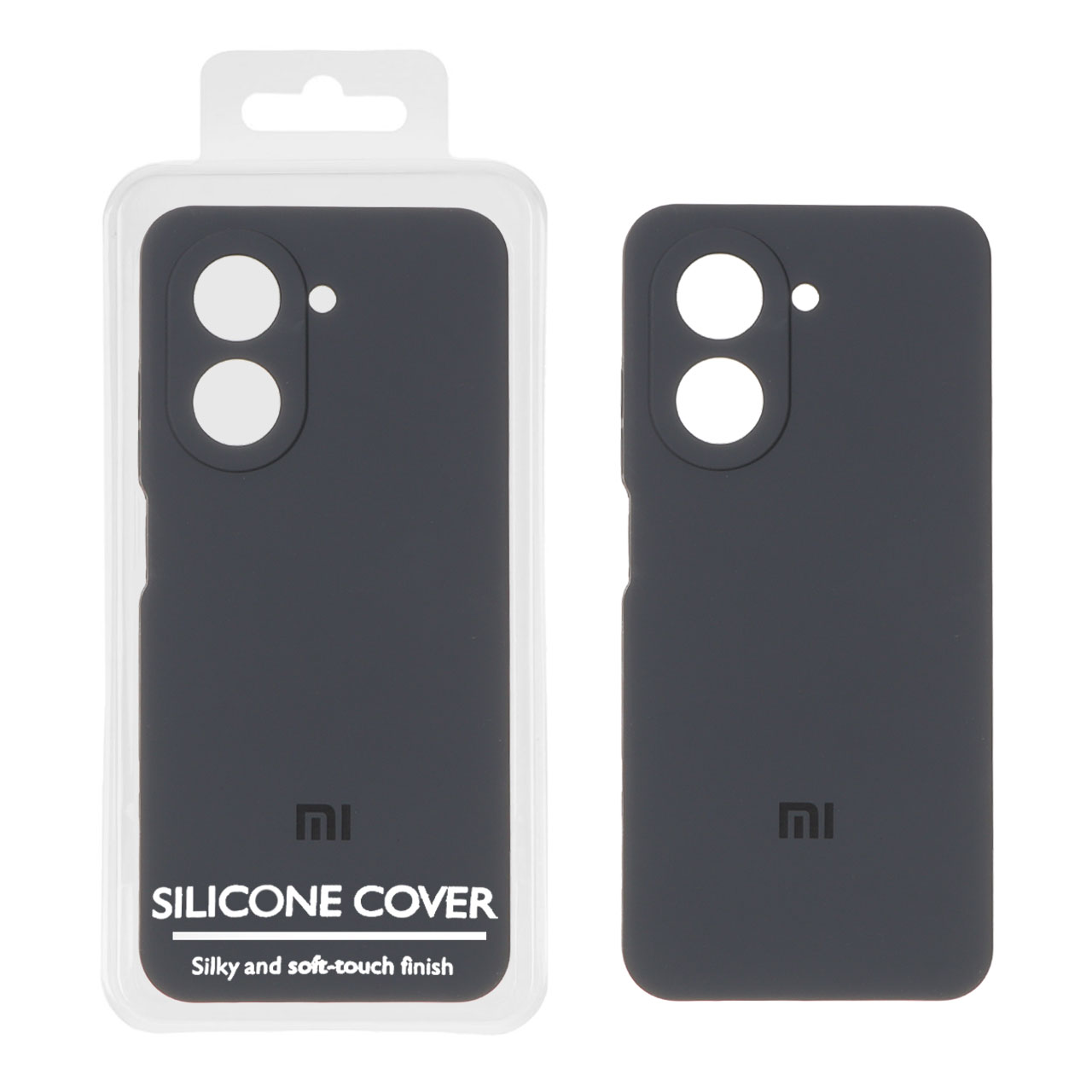 قاب سیلیکونی پاک کنی اورجینال Master Quality مدل Xiaomi Redmi A5 / Poco C71 - خاکستری (پک دار)