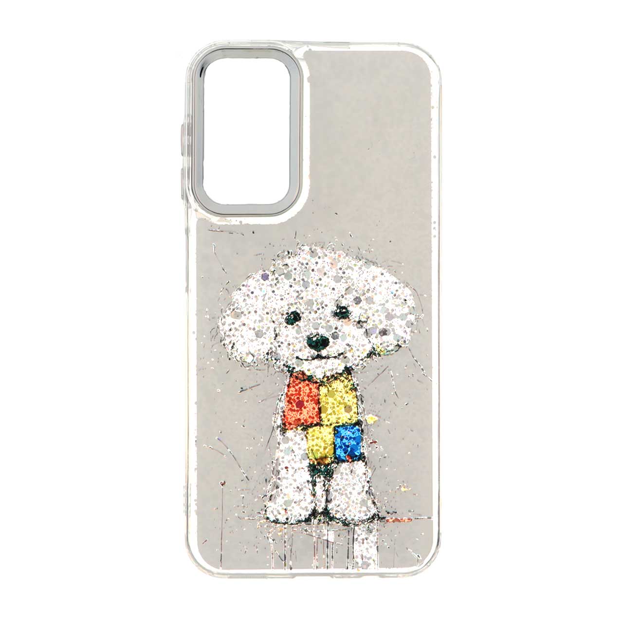 قاب رزینی اکلیلی لنز سیلور Samsung Galaxy A14 - طرح 45