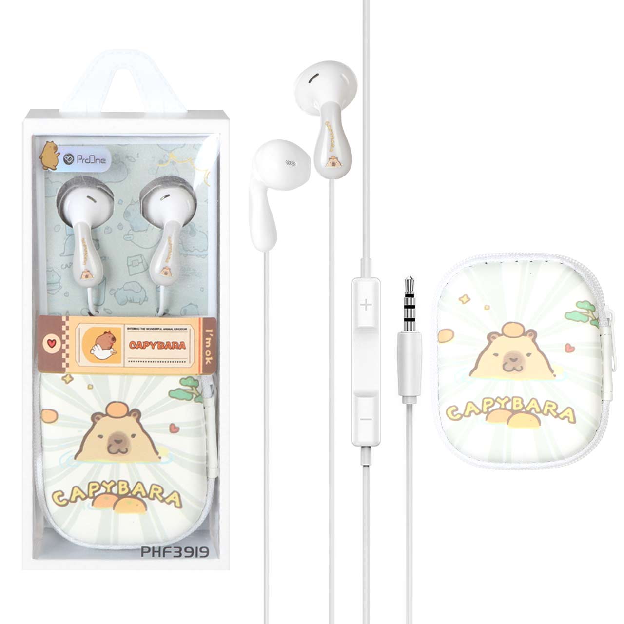 هندزفری باسیم ProOne مدل PHF3919 - خاکستری (به همراه کیف)