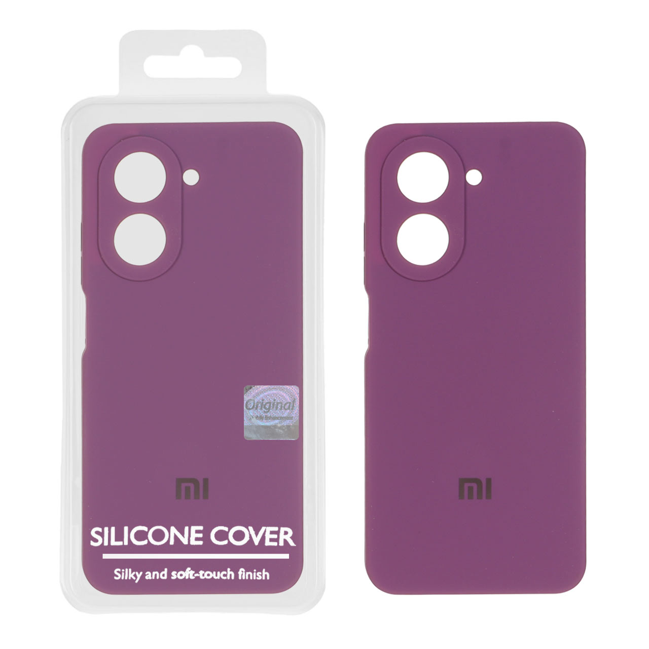 قاب سیلیکونی پاک کنی اورجینال Master Quality مدل Xiaomi Redmi A5 / Poco C71 - ارغوانی (پک دار)