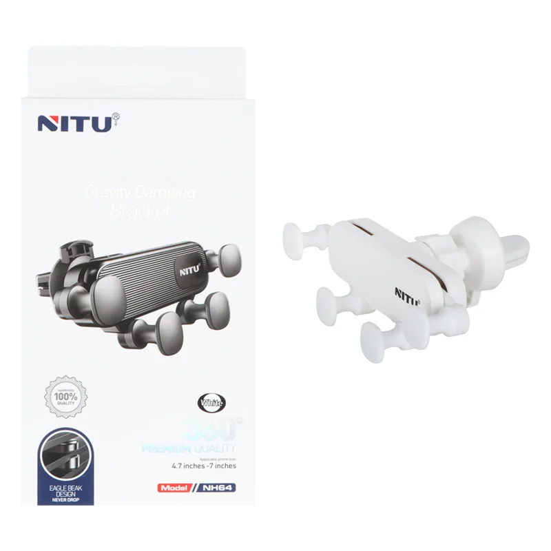 هولدر گوشی موبایل دریچه کولری Nitu مدل NH64 - سفید