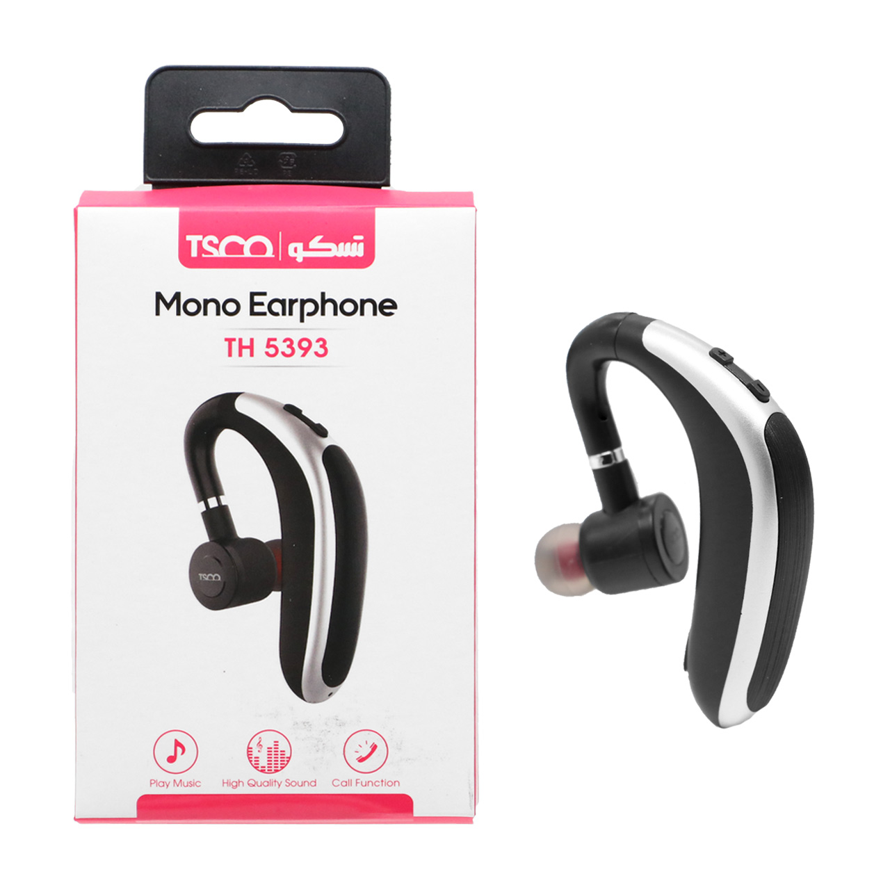 هندزفری تک گوش بلوتوثی TSCO مدل TH 5393 - مشکی