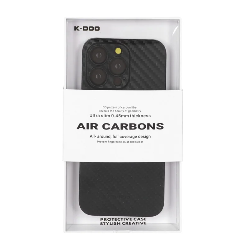 قاب محافظ لنزدار Apple iPhone 13 Pro - Original KZDoo Air Carbon - مشکی ( پک دار) - NTC