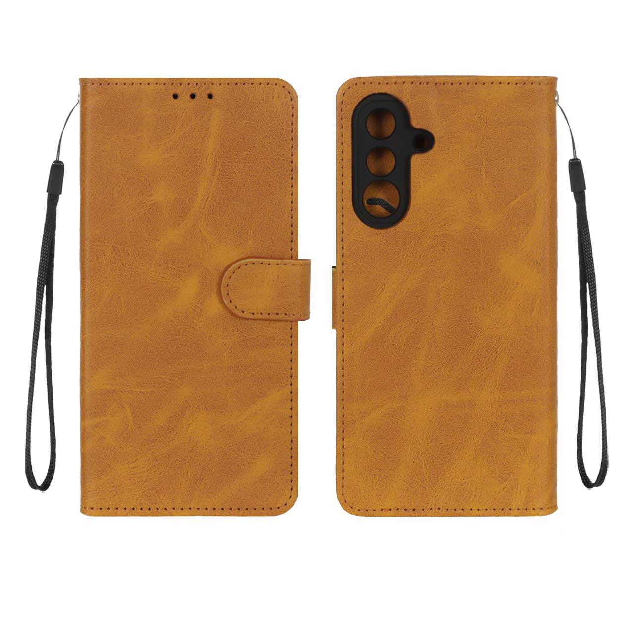 کیف موبایل مگنتی درجه یک MNC مدل Samsung Galaxy A56 / A36 - عسلی