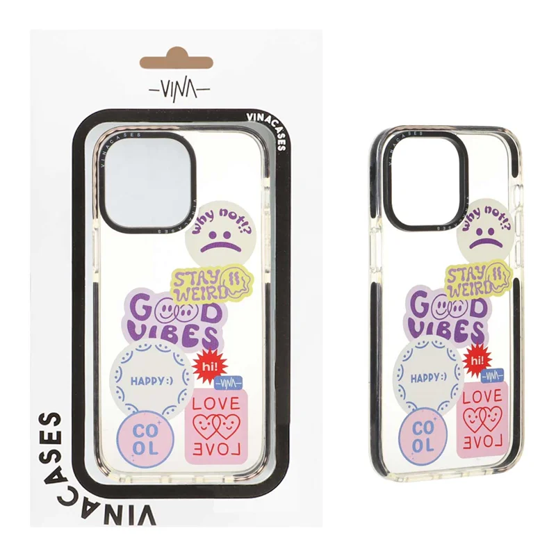 قاب اورجینال Vina شفاف طرح دار Apple iPhone 14 Pro Max - کد 405 (پک دار)