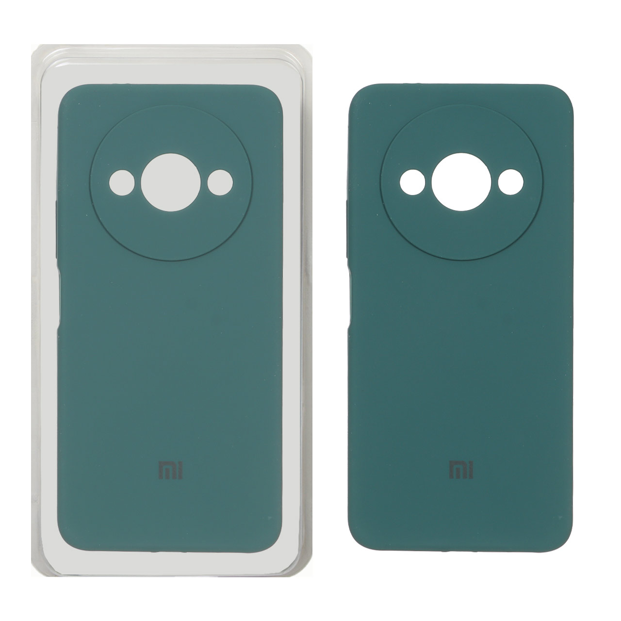 قاب سیلیکونی پاک کنی محافظ لنزدار اورجینال Xiaomi Redmi A3 / A3x / Poco C61 - سبز (پک اصلی)