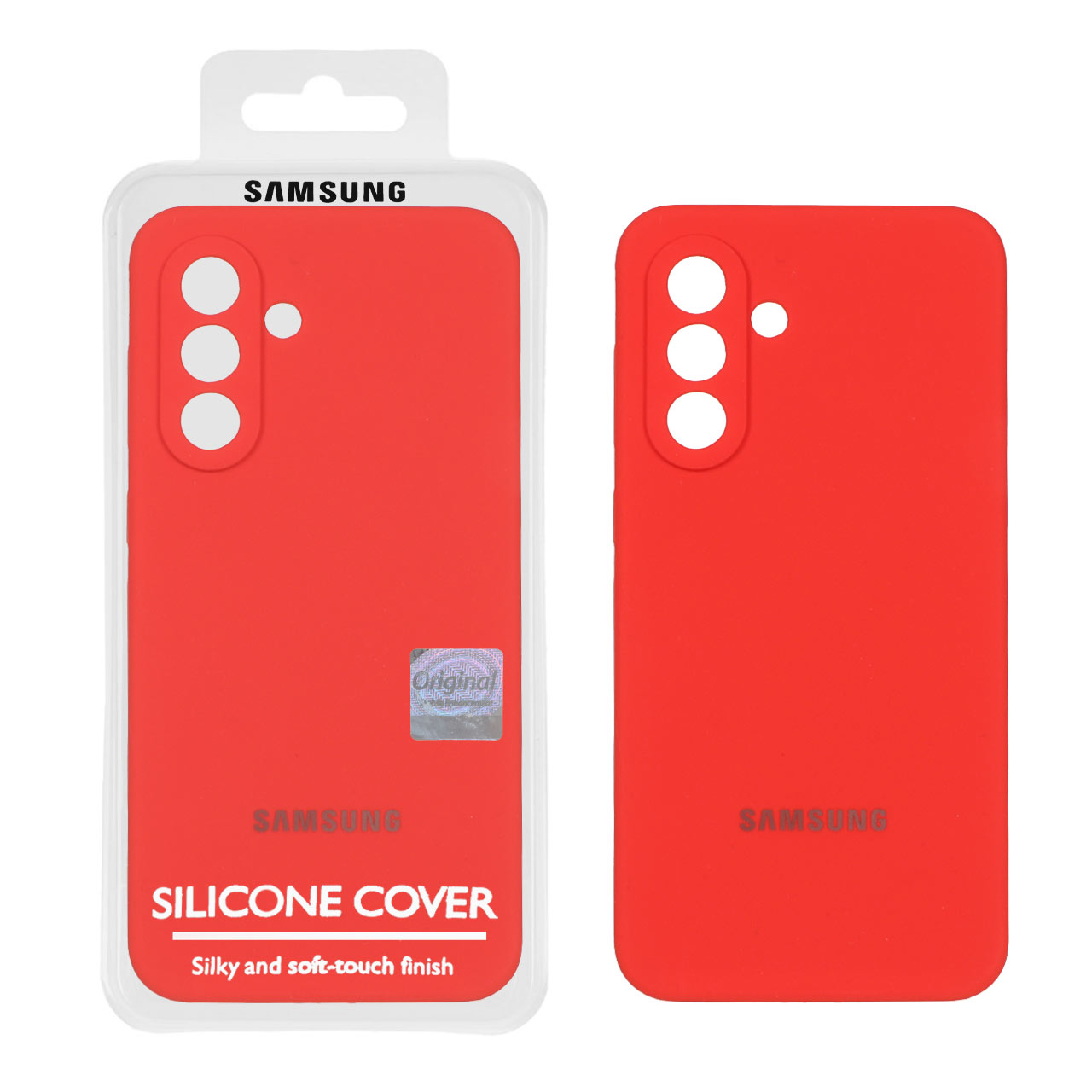 قاب سیلیکونی پاک کنی اورجینال Master Quality مدل Samsung Galaxy A56 / A36 - قرمز (پک دار)
