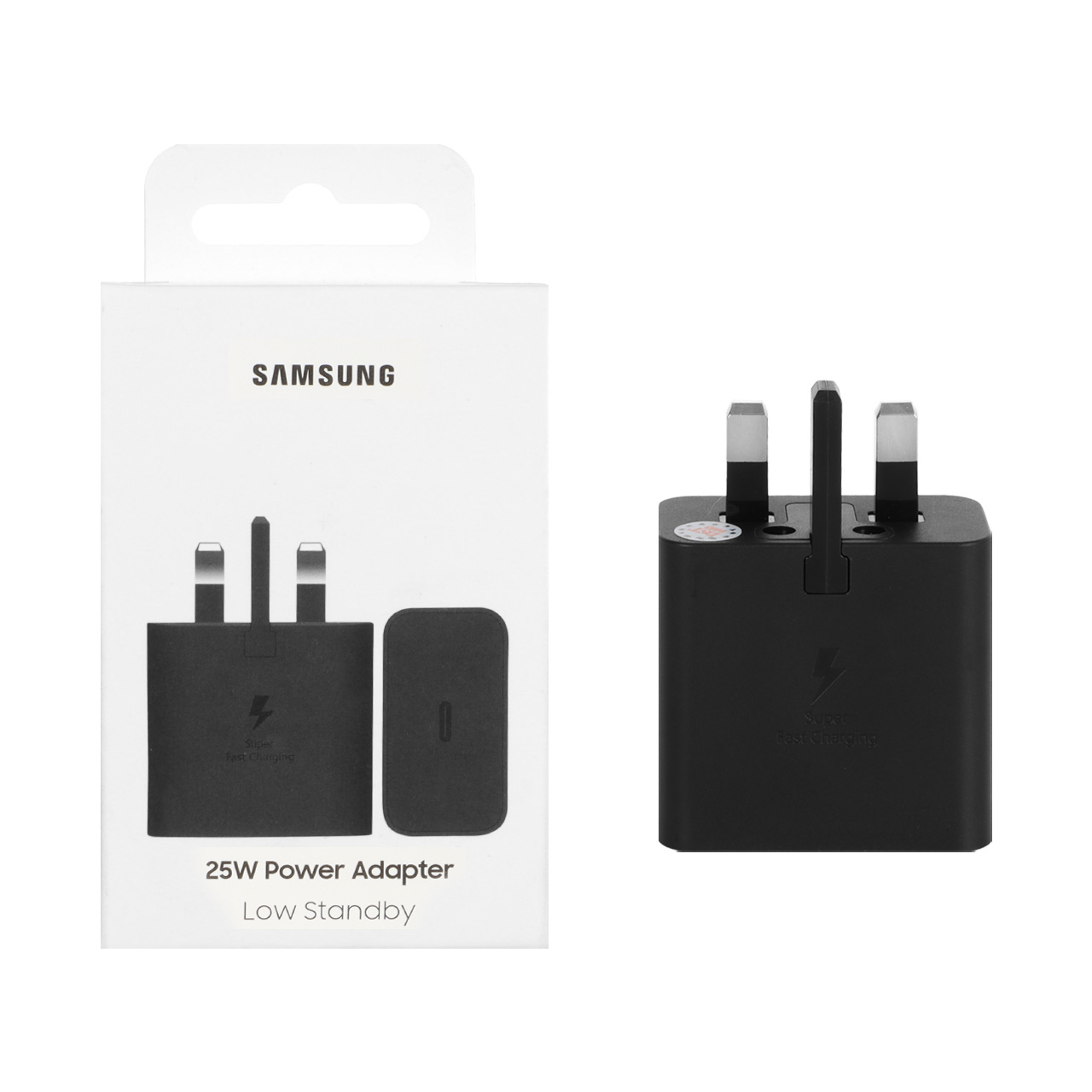 شارژر دیواری سه پین فست و PD تک پورت Samsung Type-C مدل EP-T2510 25W - مشکی - (گارانتی 18 ماهه شرکتی)