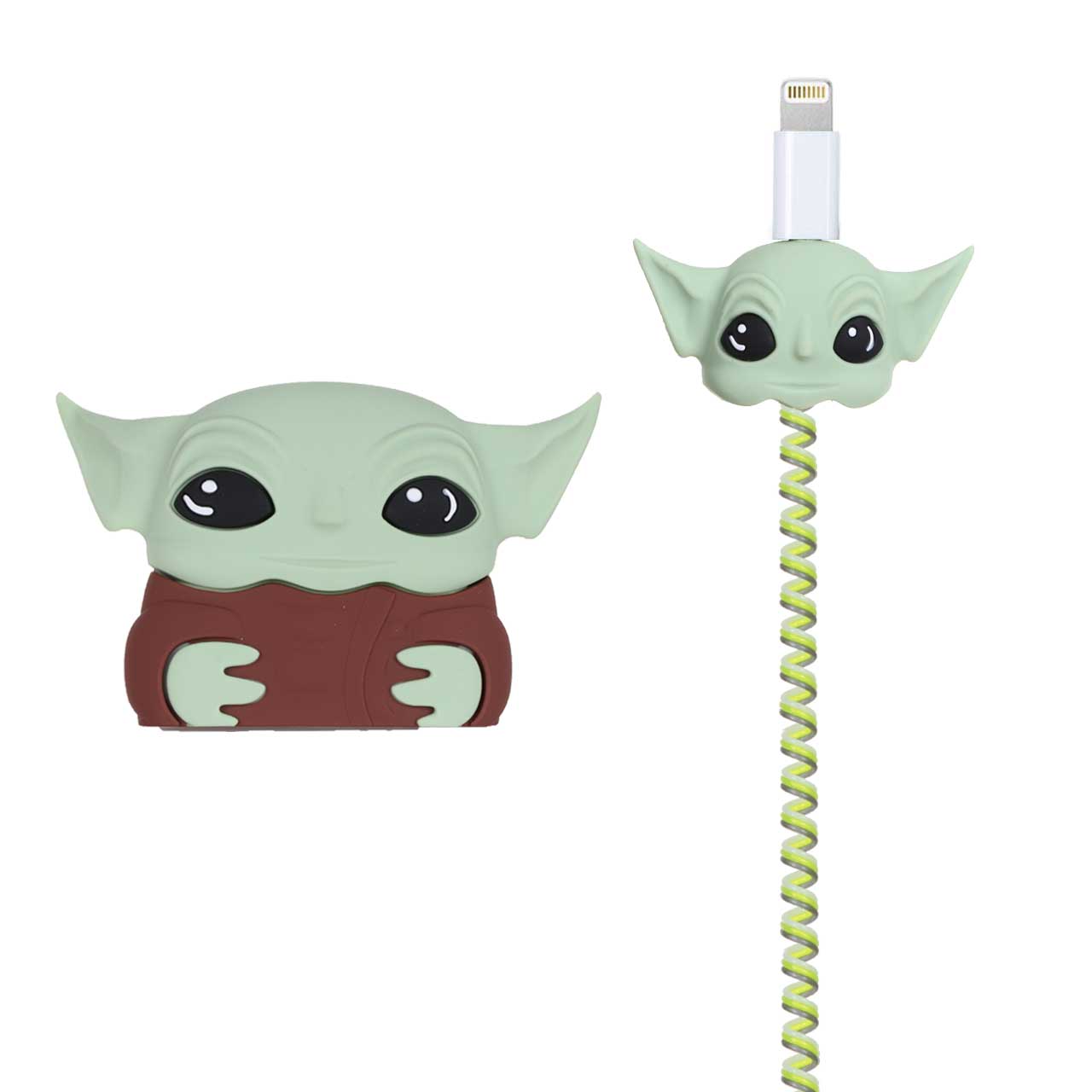 ست سیلیکونی عروسکی محافظ کابل و شارژر اپل 20 وات - طرح 14