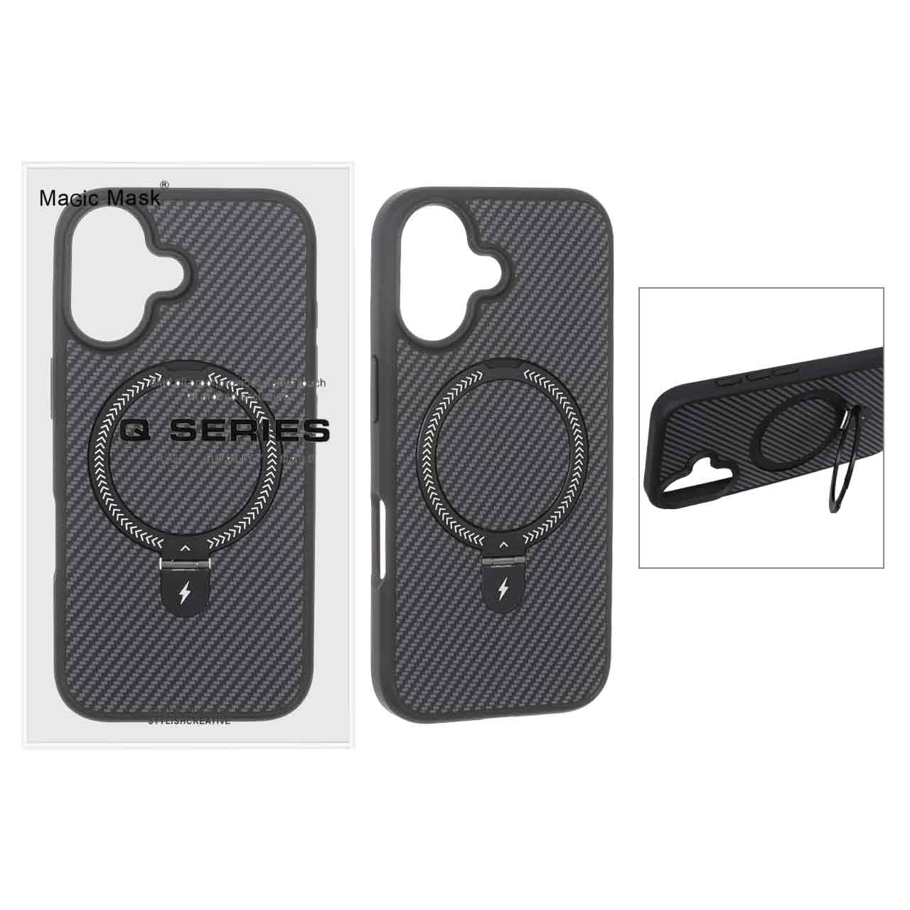 قاب اورجینال Magsafe لوپ استندشو Apple iPhone 17 - مشکی (پک دار) - MPS