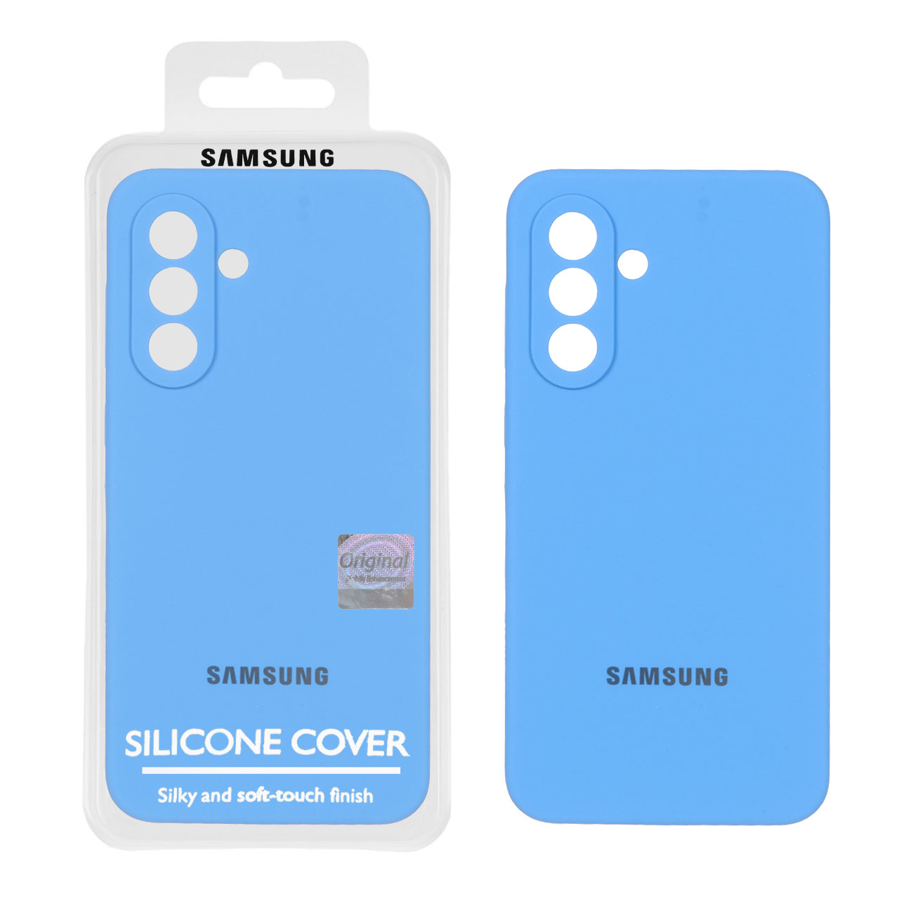 قاب سیلیکونی پاک کنی اورجینال Master Quality مدل Samsung Galaxy A56 / A36 - آبی (پک دار)