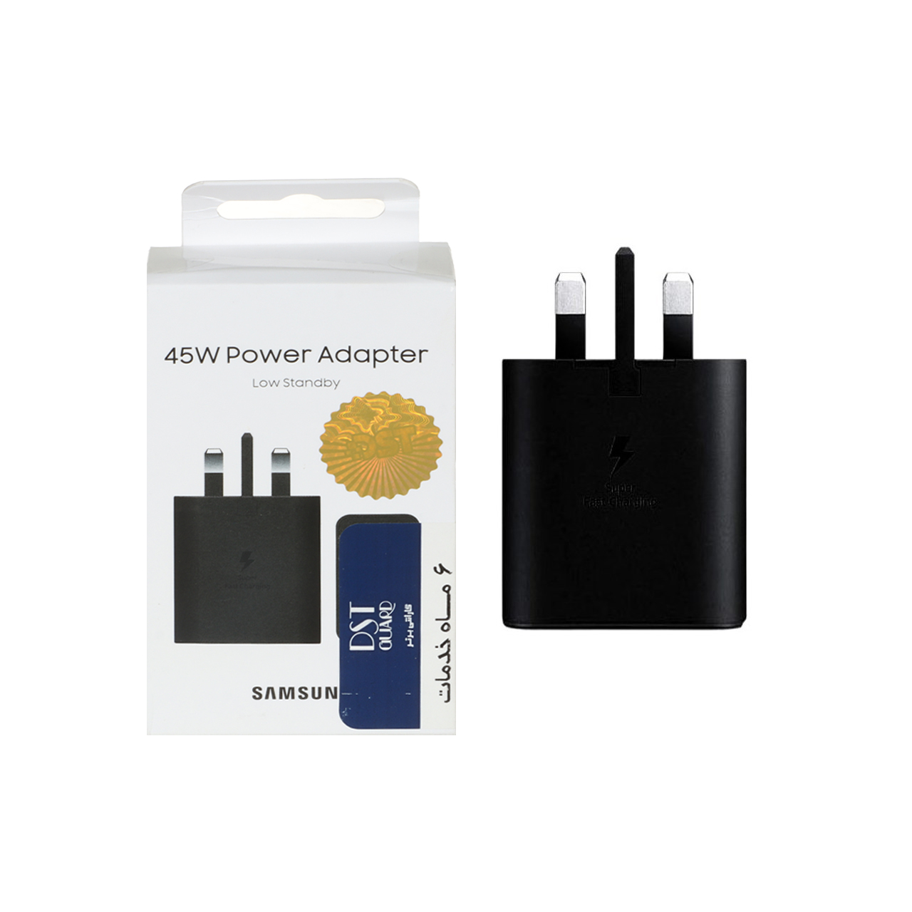 شارژر دیواری فست و PD تک پورت Samsung مدل EP-T4511 45W HI Plus - مشکی - Low Standby مجهز به فناوری NFC (گارانتی شش ماهه DST)