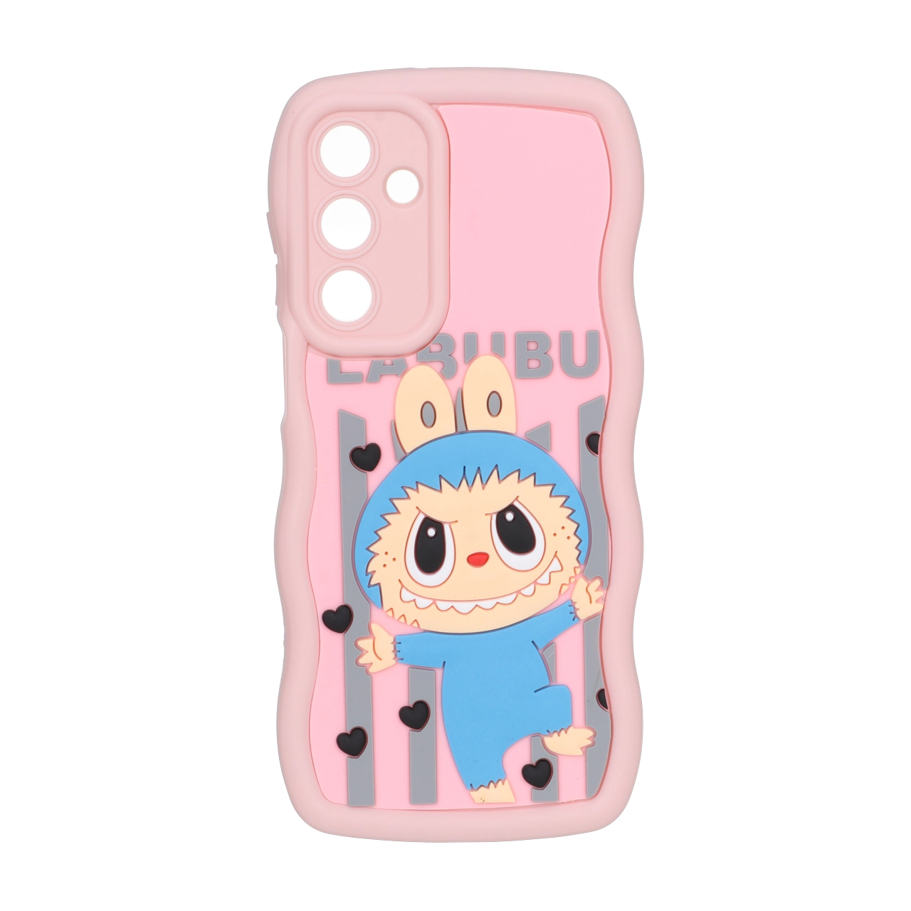 قاب کنگره ای عروسک برجسته محافظ لنزدار Samsung Galaxy A16 - طرح 119