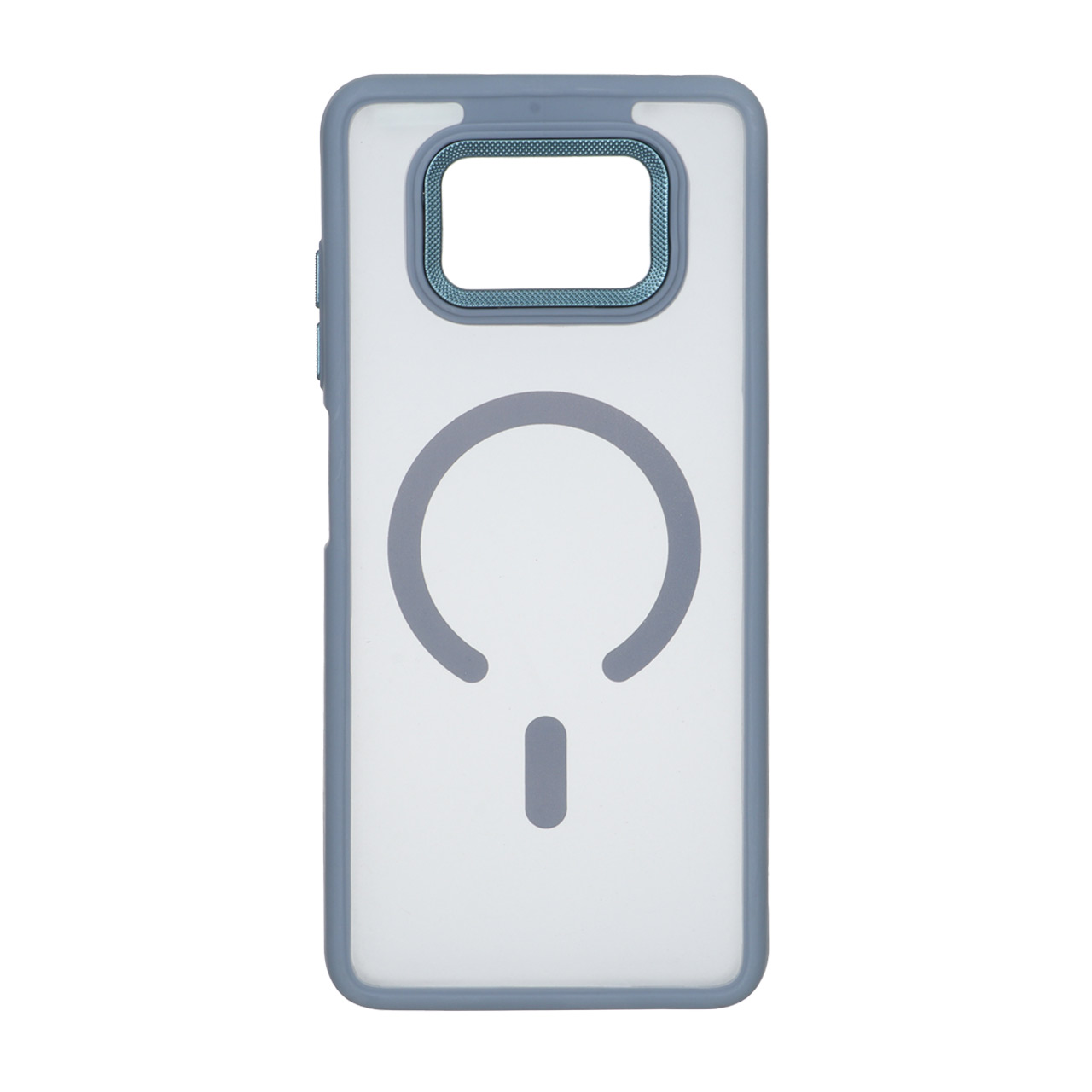 قاب مات لنز کربن طرح مگ سیف دور رنگی Xiaomi Poco X3 / Poco X3 Pro / Poco X3 NFC - طوسی