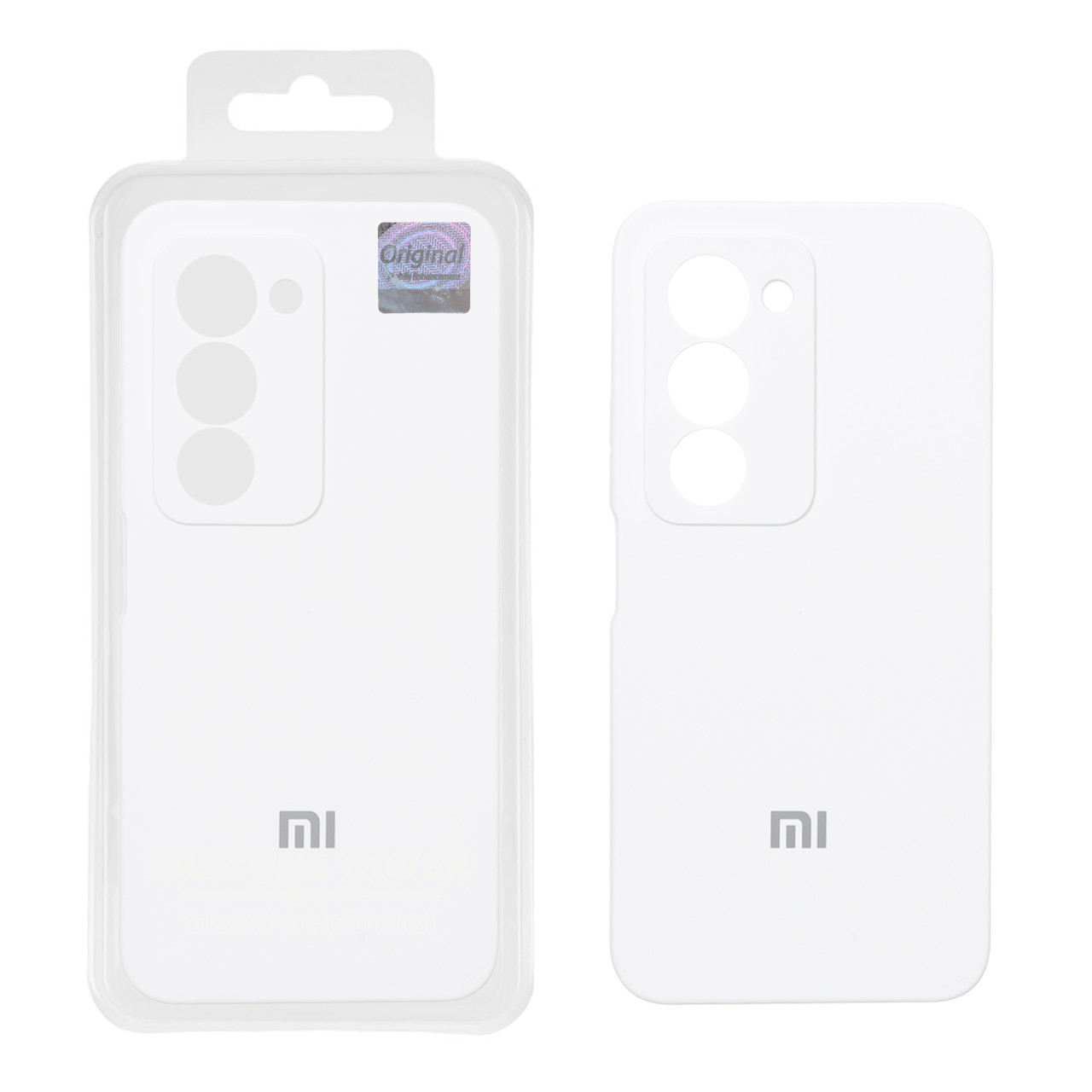 قاب سیلیکونی پاک کنی اورجینال Master Quality مدل Xiaomi Redmi 15 4G - سفید (پک دار)