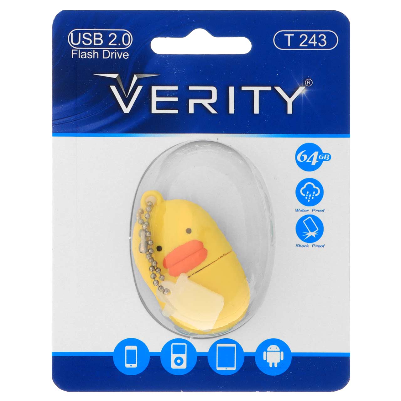 Verity T243 USB2.0 Flash Memory - 64GB - (گارانتی آسان سرویس) عروسکی