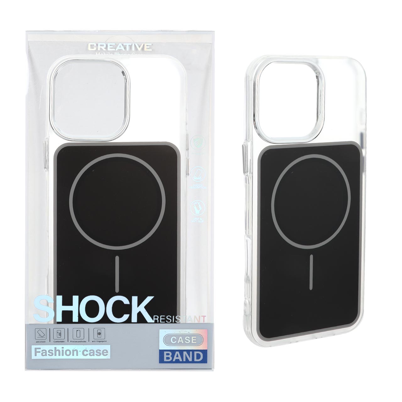 قاب اورجینال Unique Case مات رنگی MagSafe لنز کروم Apple iPhone 16 Pro Max - مشکی (پک دار)