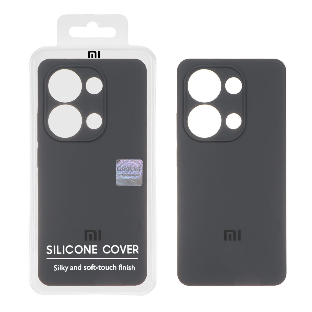 قاب سیلیکونی پاک کنی اورجینال Master Quality مدل Xiaomi Redmi Note 14S / Note 13 Pro 4G / M6 Pro 4G - خاکستری (پک دار)