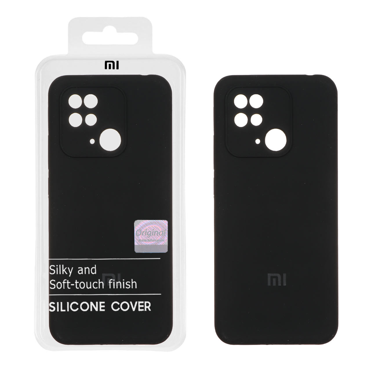 قاب سیلیکونی پاک کنی اورجینال Master Quality مدل Xiaomi Redmi 10C / Redmi 10 Power / Poco C40 - مشکی (پک دار)