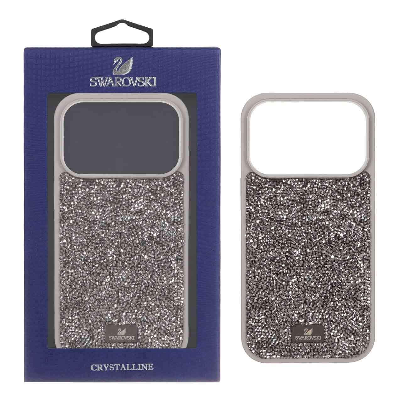 قاب Original Swarovski مدل Apple iPhone 17 Pro - خاکستری (پک دار)