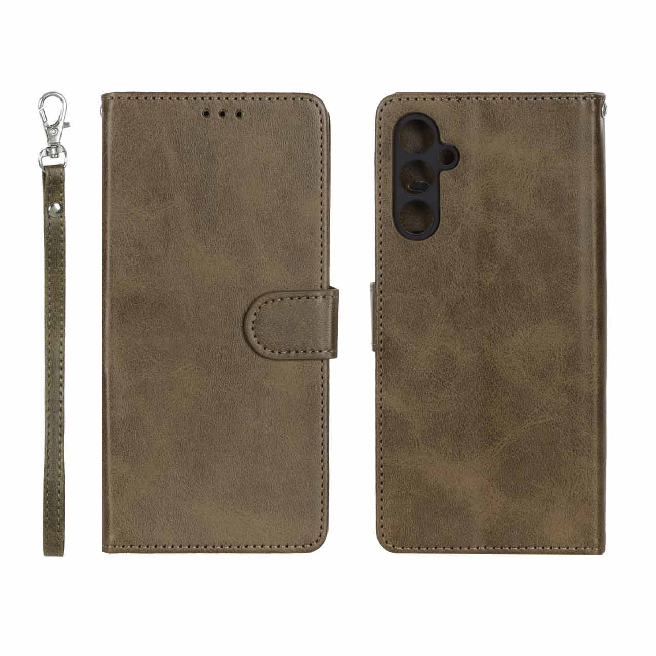 کیف موبایل مگنتی درجه یک MNC مدل Samsung Galaxy A34 - سبز زیتونی