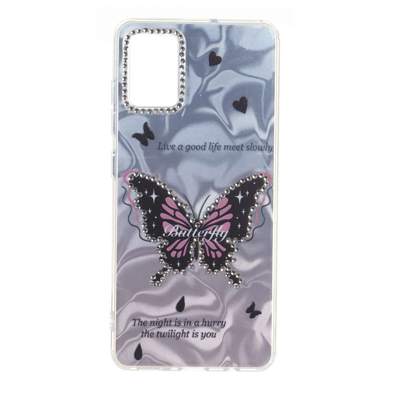 قاب هولوگرامی طرح دار نگینی Samsung Galaxy A51 / M40s - کد 154