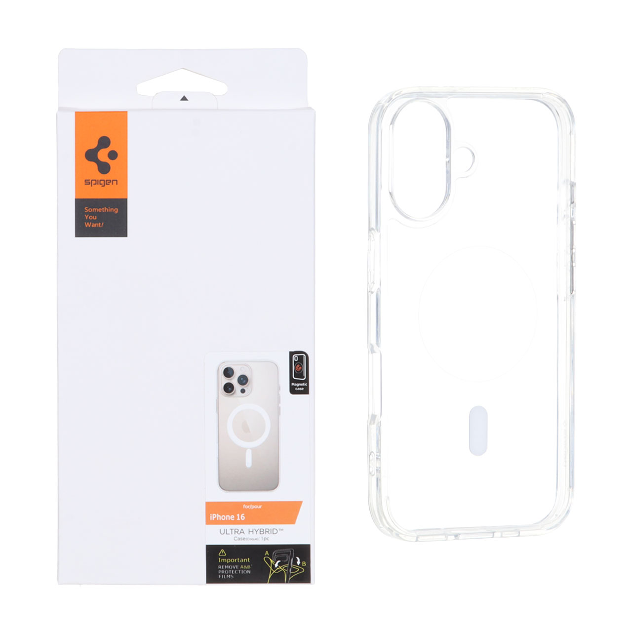 قاب Spigen اورجینال دور ژله ای شفاف MagSafe مدل Apple iPhone 16 - کد 1(پک دار)