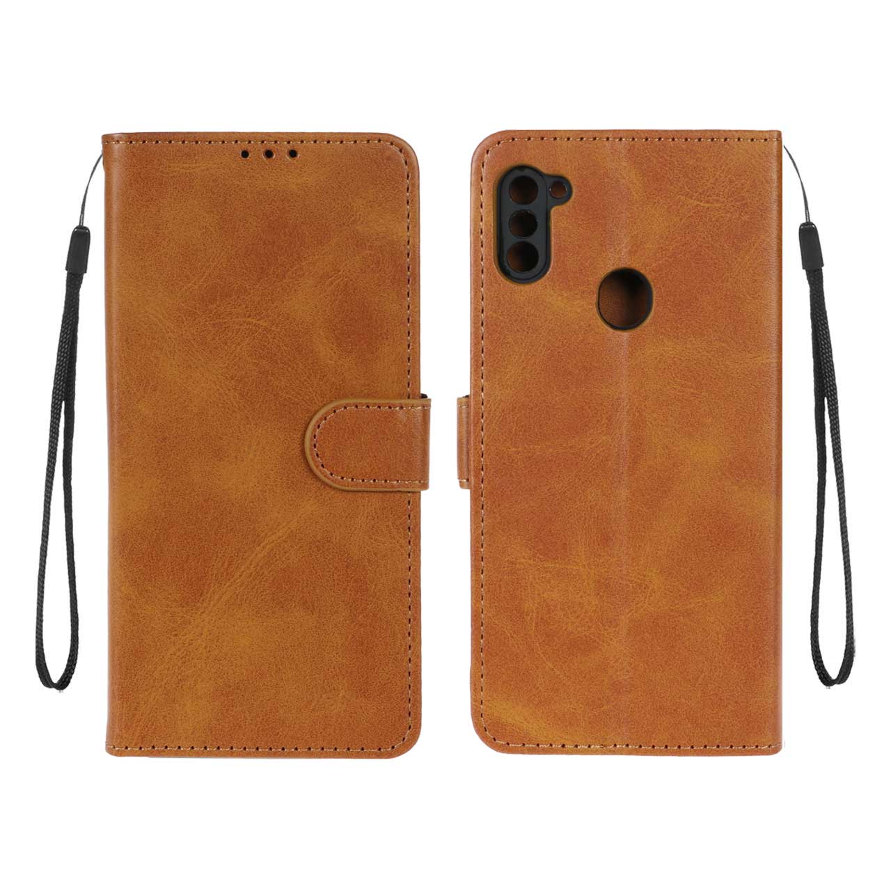 کیف موبایل مگنتی Samsung A11 / M11 - عسلی