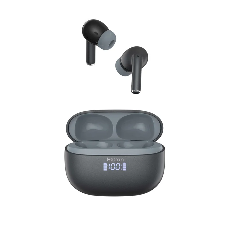 ایرفون بی سیم Hatron مدل HTW410D 4 Mic ANC+ENC - مشکی